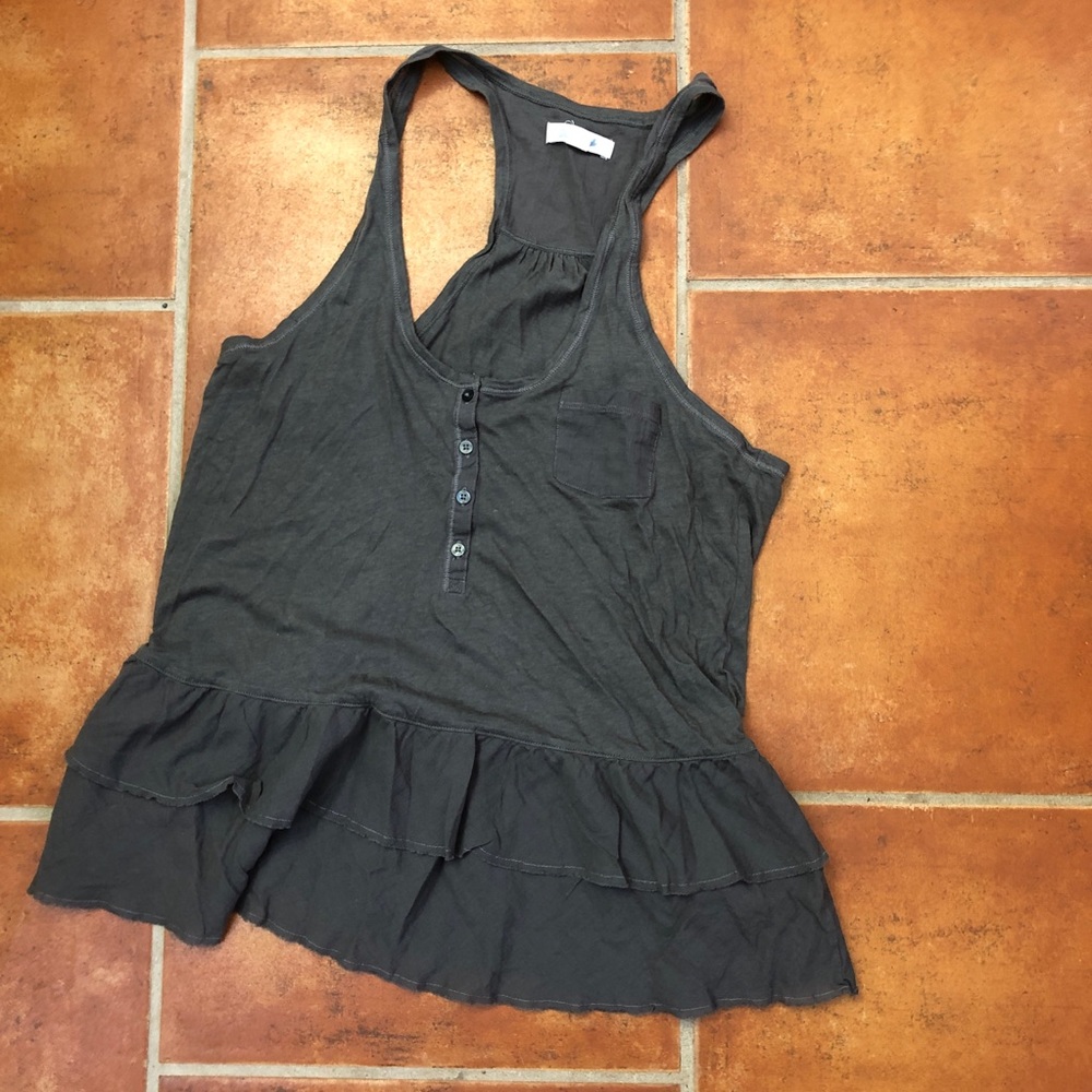Aerie Ruffled Racerback Tank Sz S